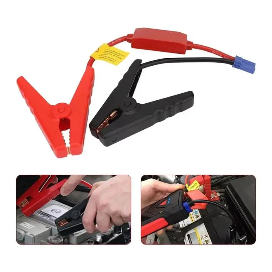 Car Jump Starter Cable with Clamps EC5 Plug Connector Booster Cable Prevent Reverse Charge Module for Auto Battery Jump Start