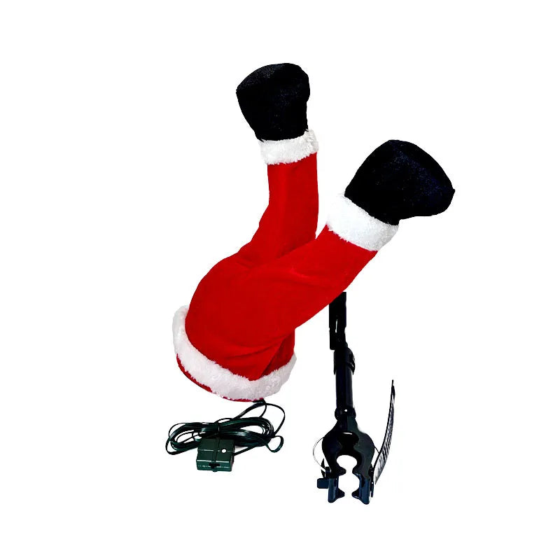 Electric Swing Grinch Leg Ornament, Creative Xmas Tree Hanging Decor, Animated Shaking Leg Christmas Home Party Pendant