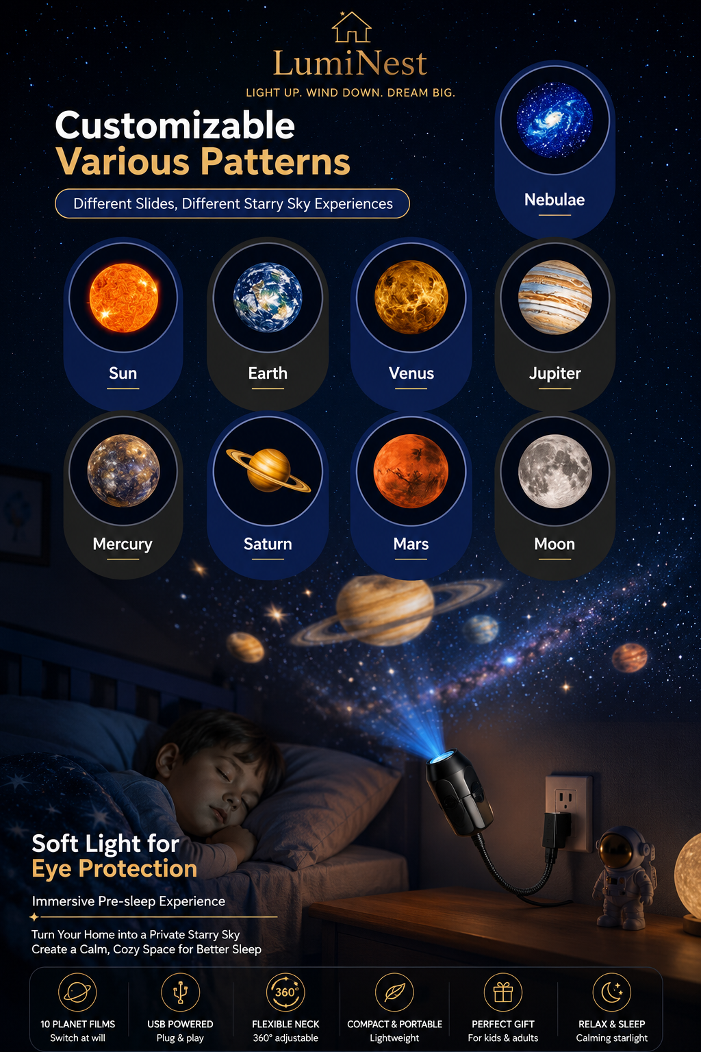 Planet Projector Lamp