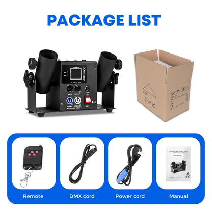 2 Shot Confetti Machine Electric Confetti Cannon Shooters Launcher for Wedding Party Christmas