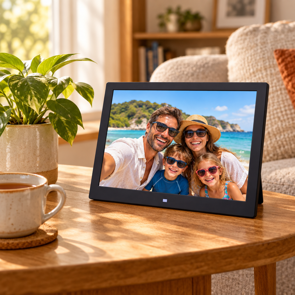 12" WiFi Digital Photo Frame in use at home