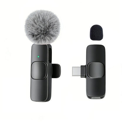Type-C Port Professional Wireless Lavalier Microphone for Smartphones, Computers, Tablets, Plug and Play
